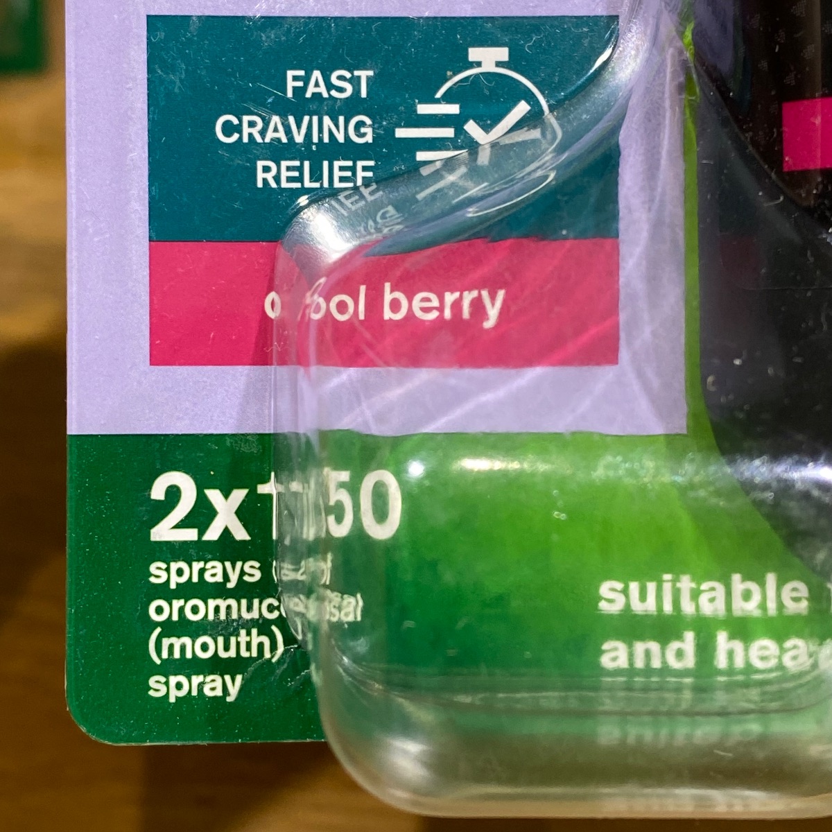 Nicorette Quickmist Cool Berry Duo Sprays Nicotine Lot 2x Mouthspray Packs