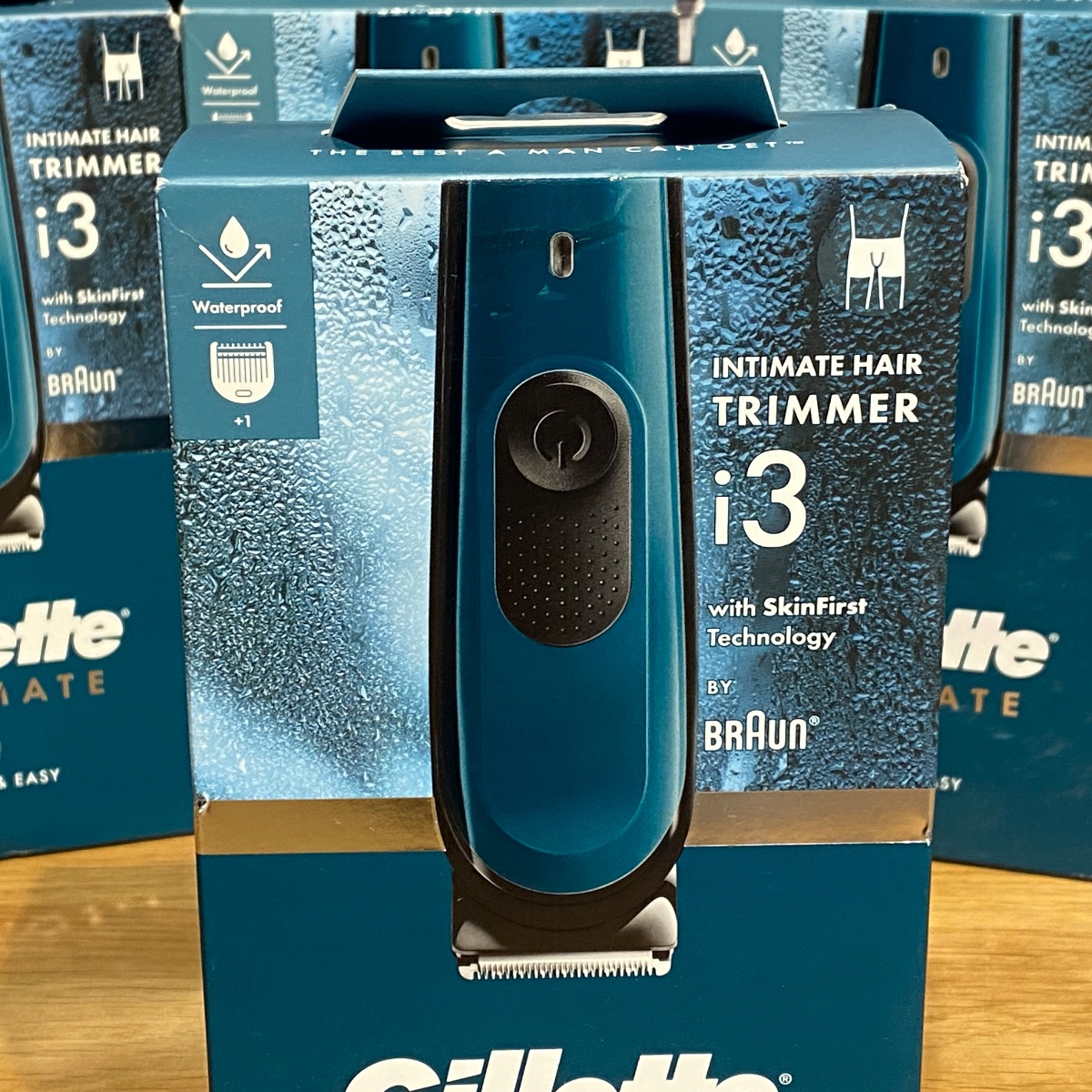 Gillette Intimate Mens Intimate Hair Trimmer i3 Waterproof New and Boxed TRIMMER 8700216074339 (Brand New)