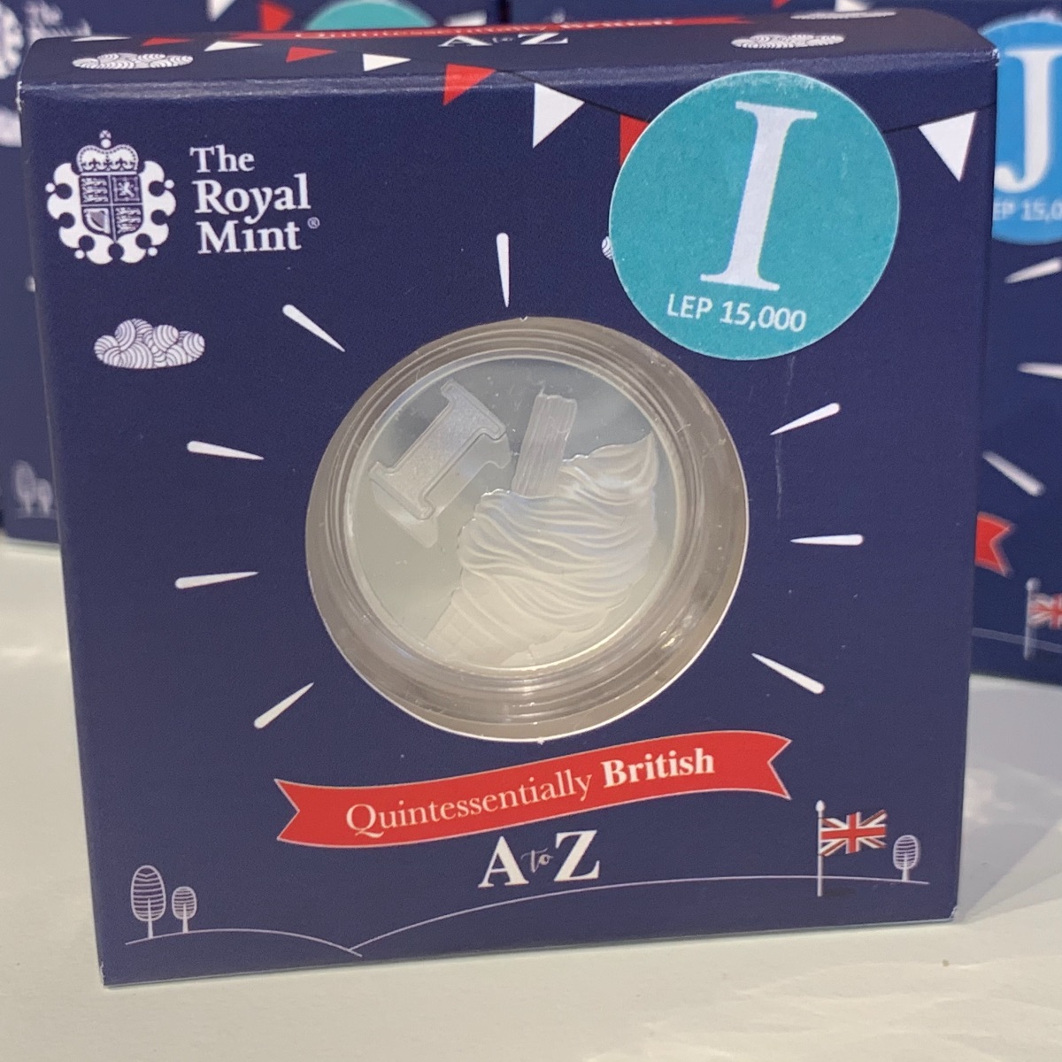 I Ice Cream Cone 10p Silver Proof Coin Letter Great British Hunt 2018 UK18ISP 5026177405795 (Brand New & Sealed)