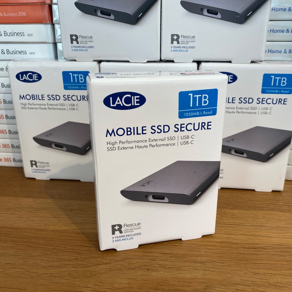 LaCie 1TB Mobile SSD Secure USB-C Drive High Performance External Windows Mac STKH1000800 763649161029 (Brand New & Sealed)