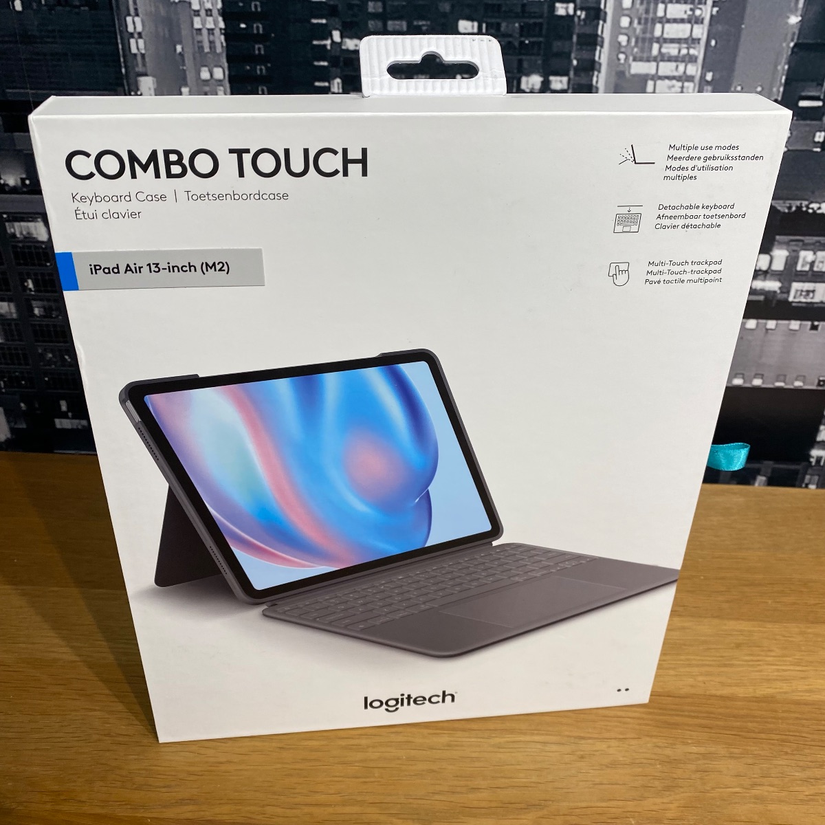 Logitech Combo Touch iPad Air Keyboard Case, Detachable Backlit Keyboard with Kickstand, Trackpad, Smart Connector, Oxford Gray, USA Layout Logitech Combo Touch for 13-inch iPad Air - Gray | Sweetwater