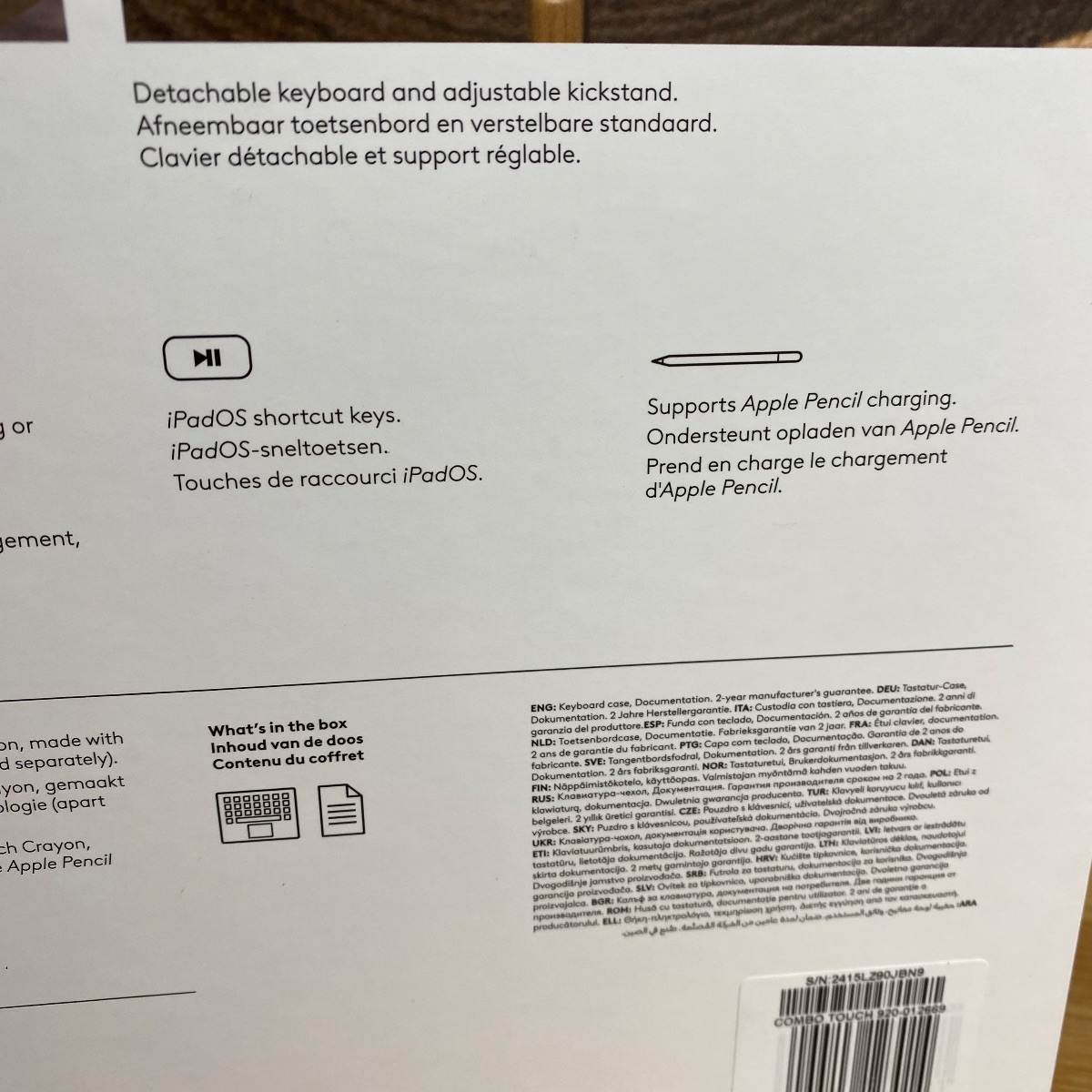 Logitech Combo Touch Keyboard Case iPad Pro 13-inch (M4) Graphite 100% Original HRH52B/A 5099206123014 (Brand New)