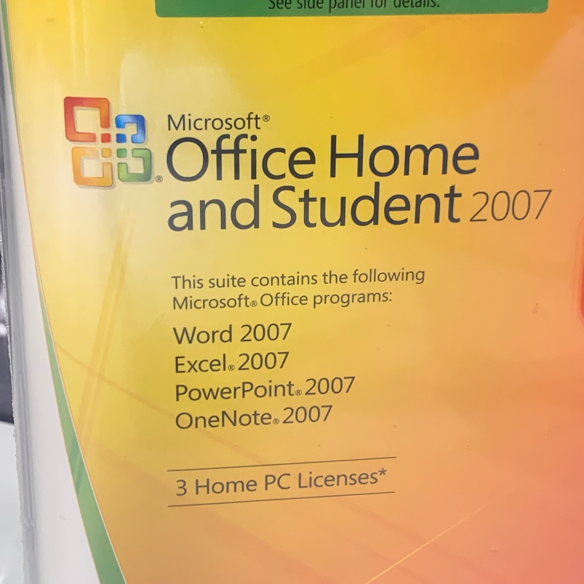 Microsoft Office 2007 Student Word Excel PowerPoint for Windows 10 8 7 365 79G-00007 882224165242 (Previously Used)