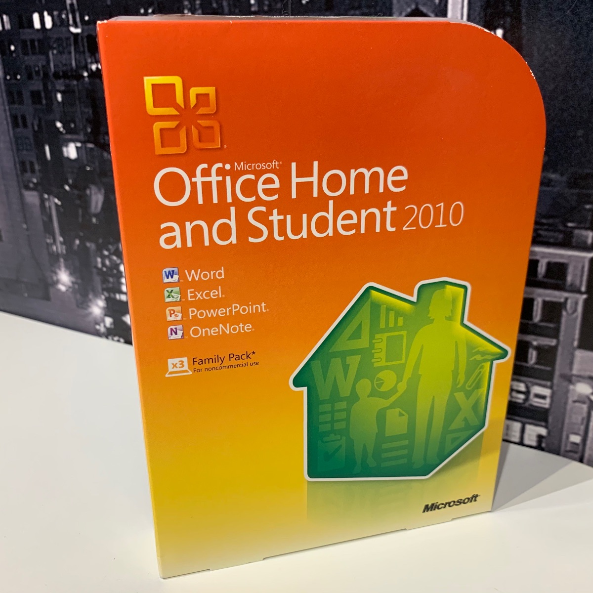 Microsoft Office 2010 Home Student 3-User Word Excel PowerPoint for Windows 10 79G-01990 885370025422 (Brand New & Sealed)