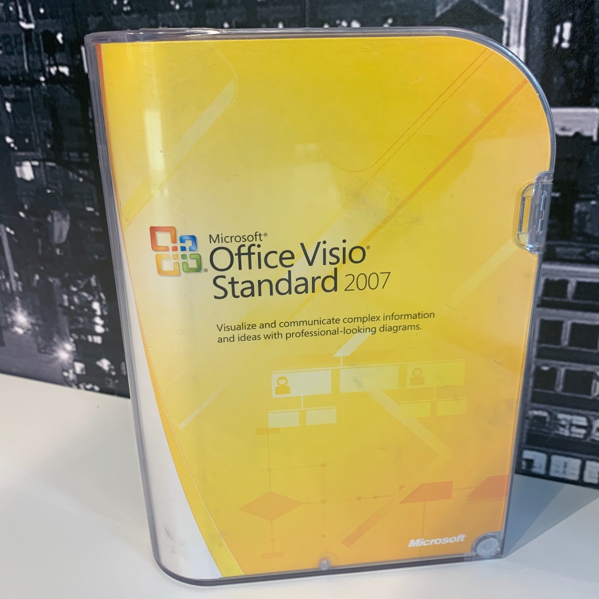 Microsoft Visio 2007 Standard for Windows 10 8 7 365 Diagram DVD Boxes D86-02751 882224157841 (Previously Used)