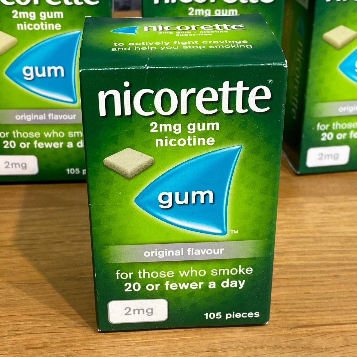 Nicorette 2mg Chewing Gum Nicotine x 105 Pieces Sugar-Free (Original Flavor) NICORETTE CHEWING GUM 3574660413052 ()