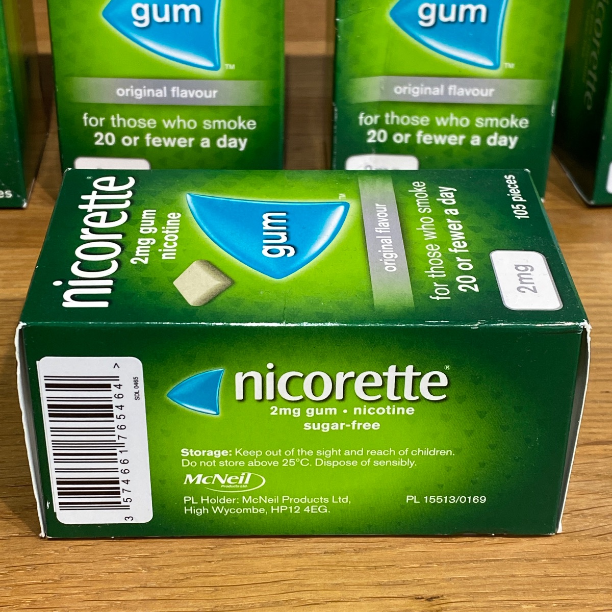 Nicorette 2mg Chewing Gum Nicotine x 105 Pieces Sugar-Free (Original Flavor) NICORETTE CHEWING GUM 3574660413052 ()