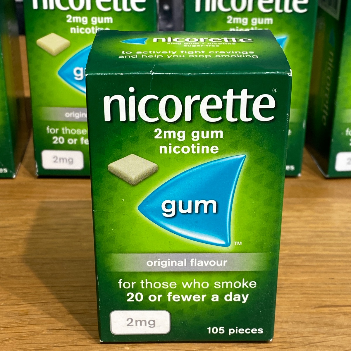 Nicorette 2mg Chewing Gum Nicotine x 105 Pieces Sugar-Free (Original Flavor) NICORETTE CHEWING GUM 3574660413052 ()