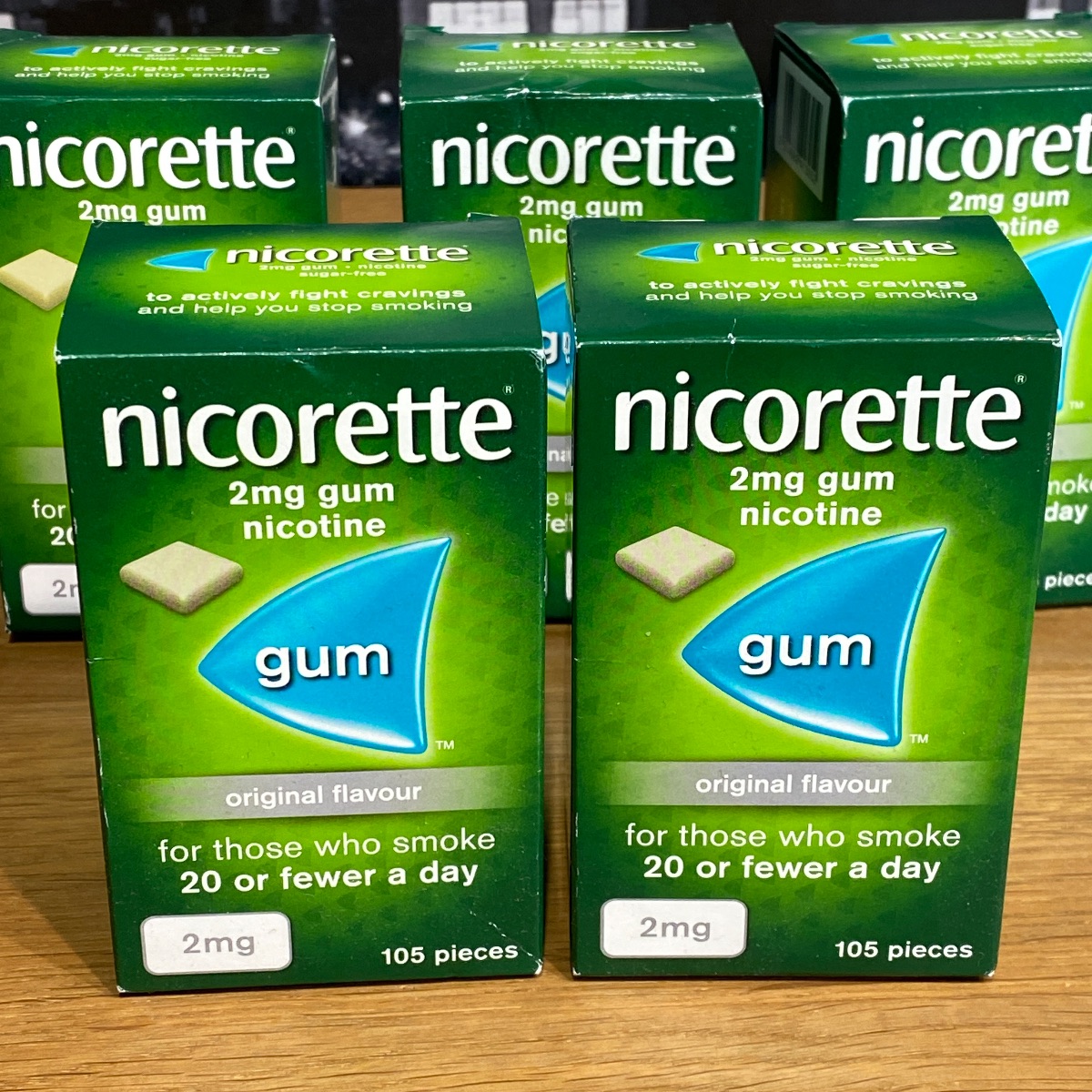 Nicorette 2mg Chewing Gum Nicotine x 105 Pieces Sugar-Free (Original Flavor) NICORETTE CHEWING GUM 3574660413052 ()