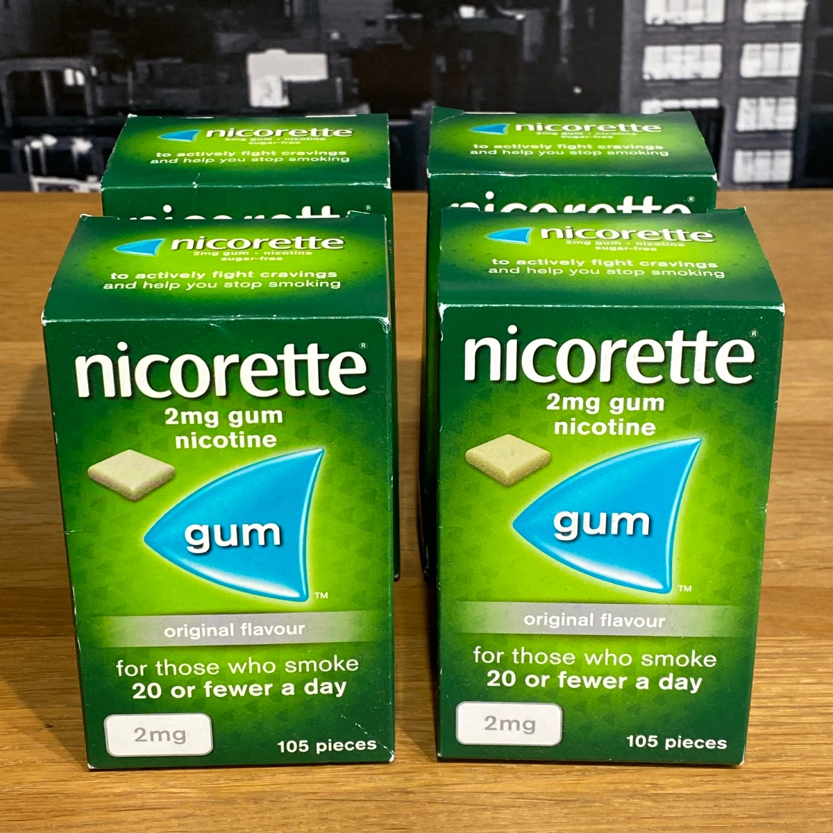 Nicorette 2mg Chewing Gum Nicotine x 105 Pieces Sugar-Free (Original Flavor) NICORETTE CHEWING GUM 3574660413052 ()