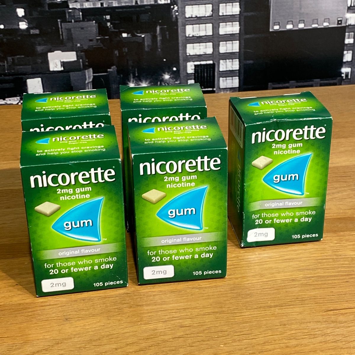 Nicorette 2mg Chewing Gum Nicotine x 105 Pieces Sugar-Free (Original Flavor) NICORETTE CHEWING GUM 3574660413052 ()