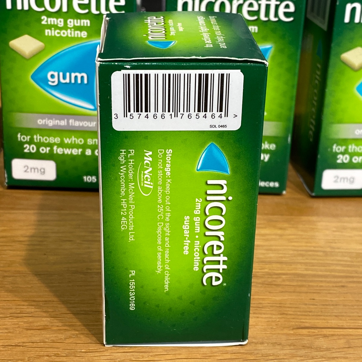 Nicorette 2mg Chewing Gum Nicotine x 105 Pieces Sugar-Free (Original Flavor) NICORETTE CHEWING GUM 3574660413052 ()