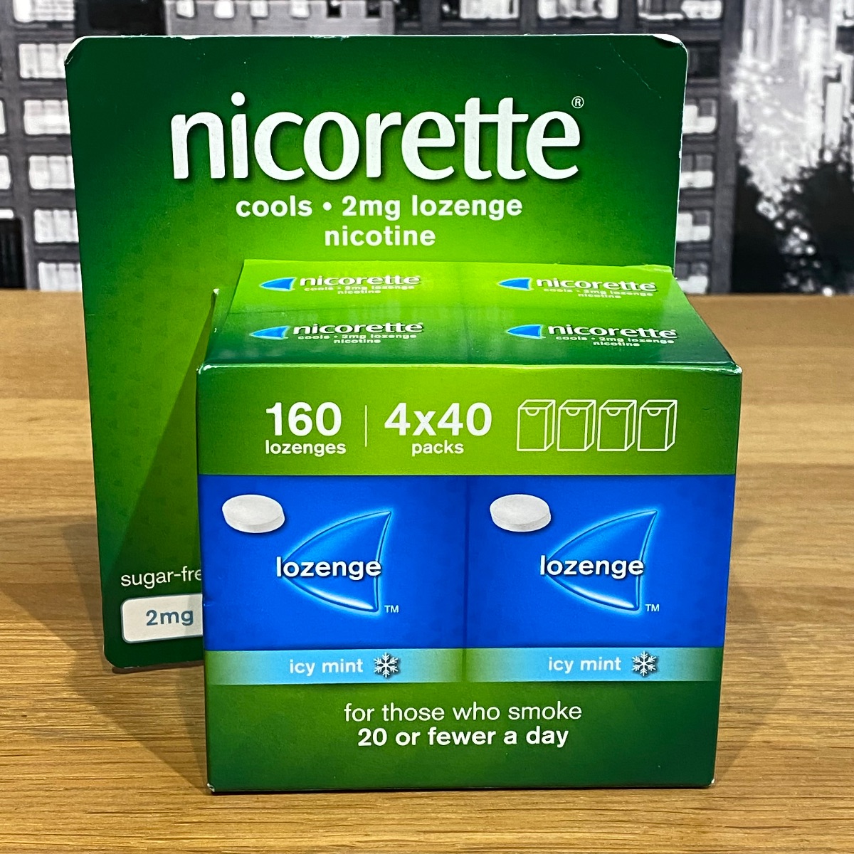 Nicorette Cools 2mg Icy Mint 160 Lozenges Nicotine 4 x 40 packs Quit Smoking non 3574661775081