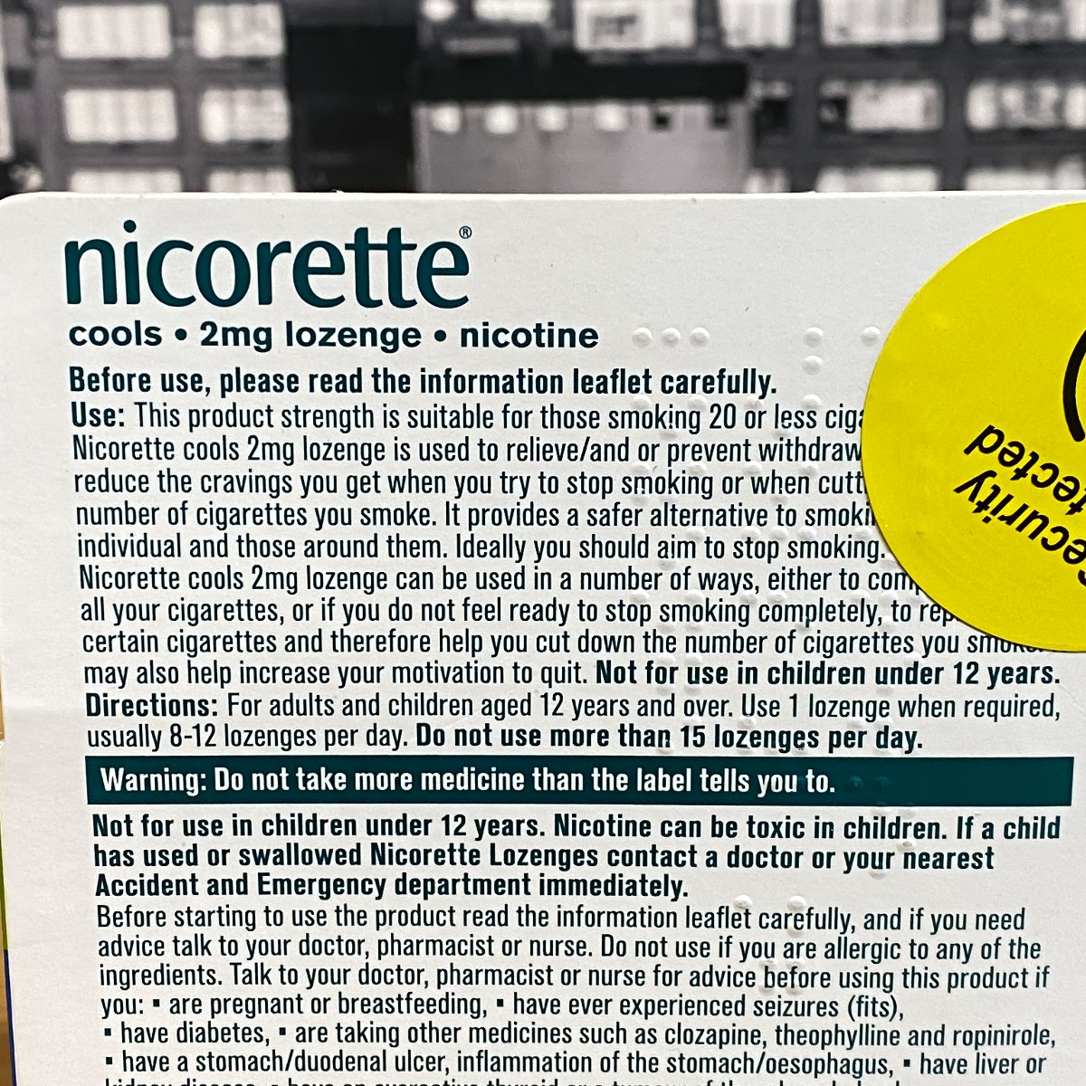 Nicorette Cools 2mg Icy Mint 160 Lozenges Nicotine 4 x 40 packs Quit Smoking non 3574661775081