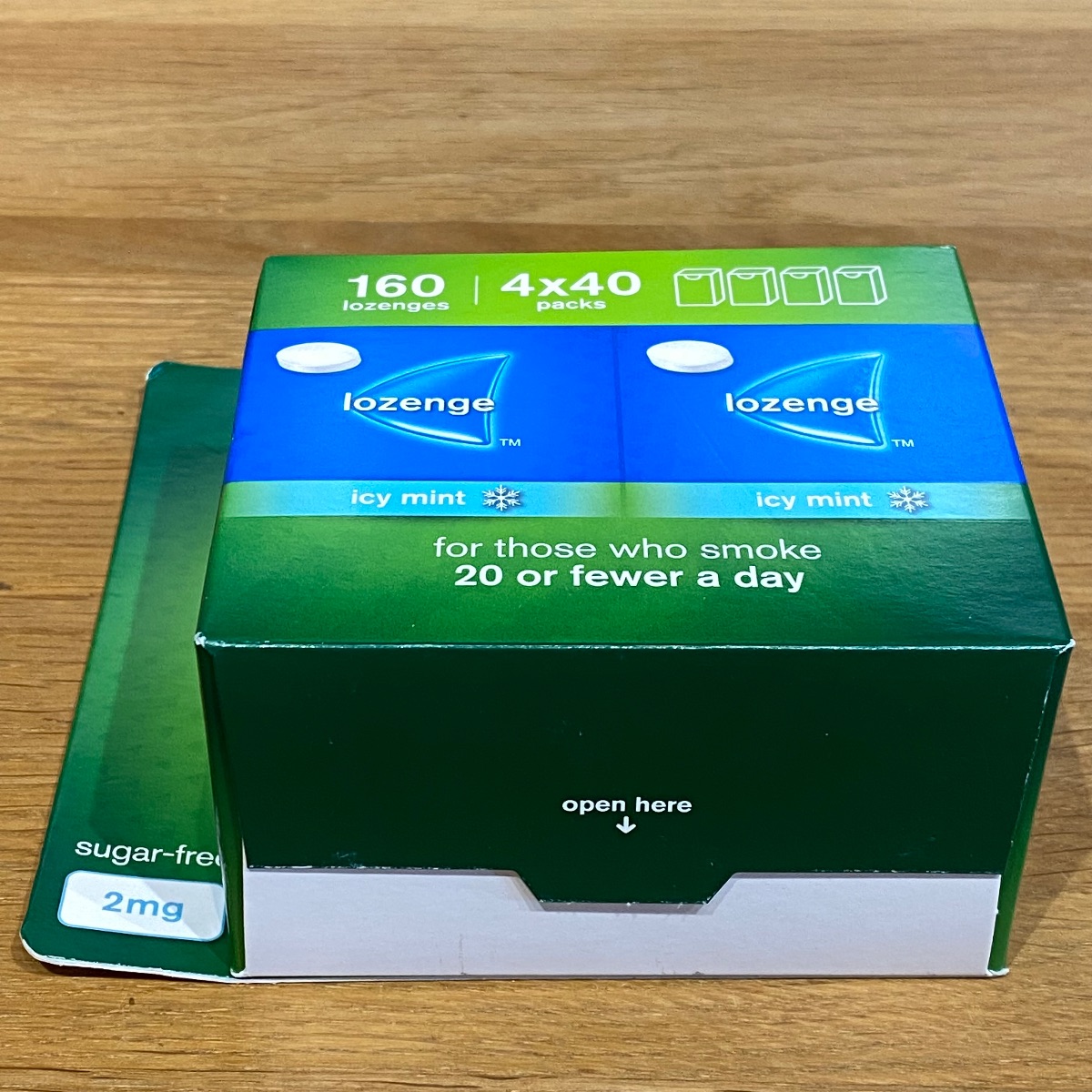 Nicorette Cools 2mg Icy Mint 160 Lozenges Nicotine 4 x 40 packs Quit Smoking non 3574661775081