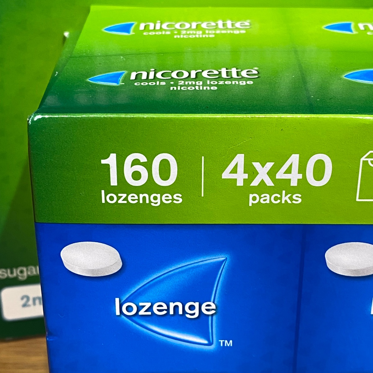 Nicorette Cools 2mg Icy Mint 160 Lozenges Nicotine 4 x 40 packs Quit Smoking non 3574661775081