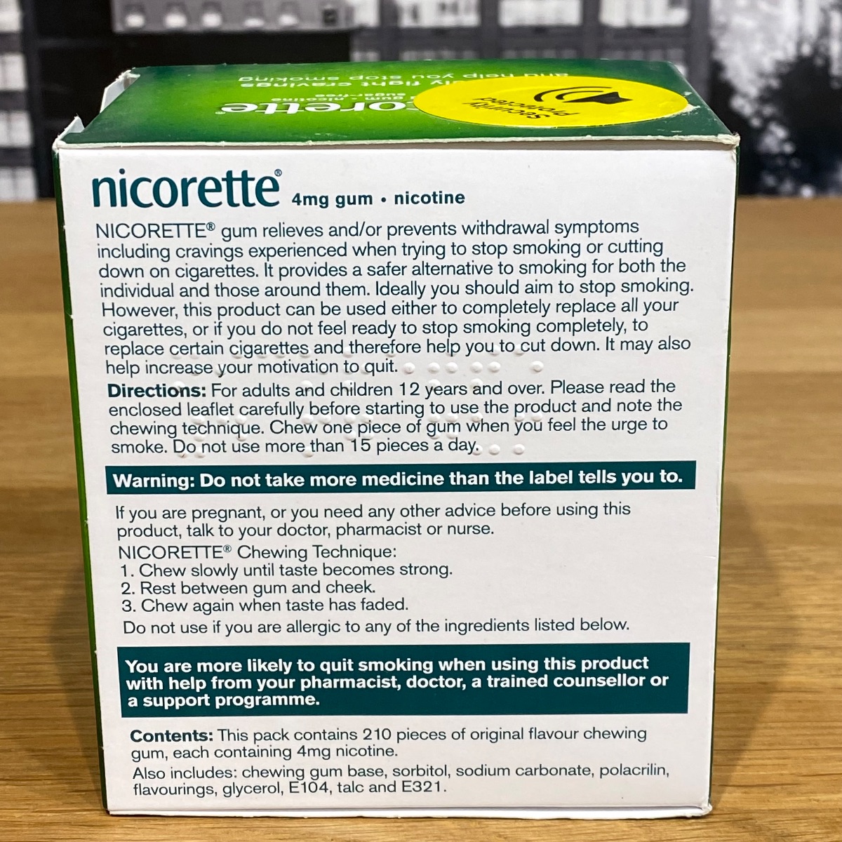 Nicotine Gum 3574660478532 Nicotine Gum 3574660478532