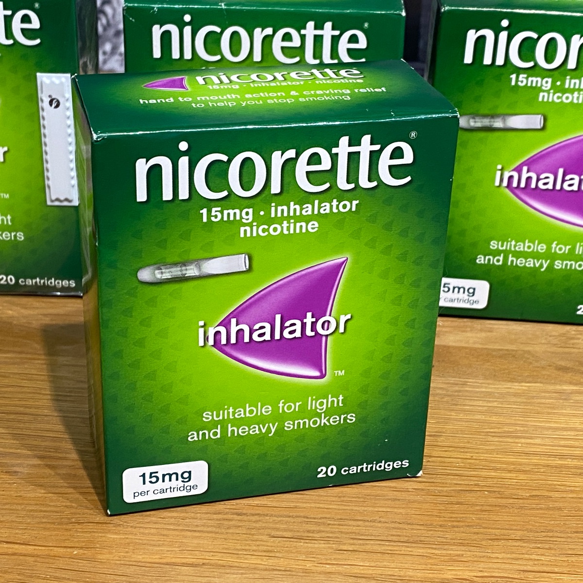 Nicorette Inhalator Nicotine 15mg Stop Smoking Aid x 20 Cartridges 824465 3574660635607 (Brand New)