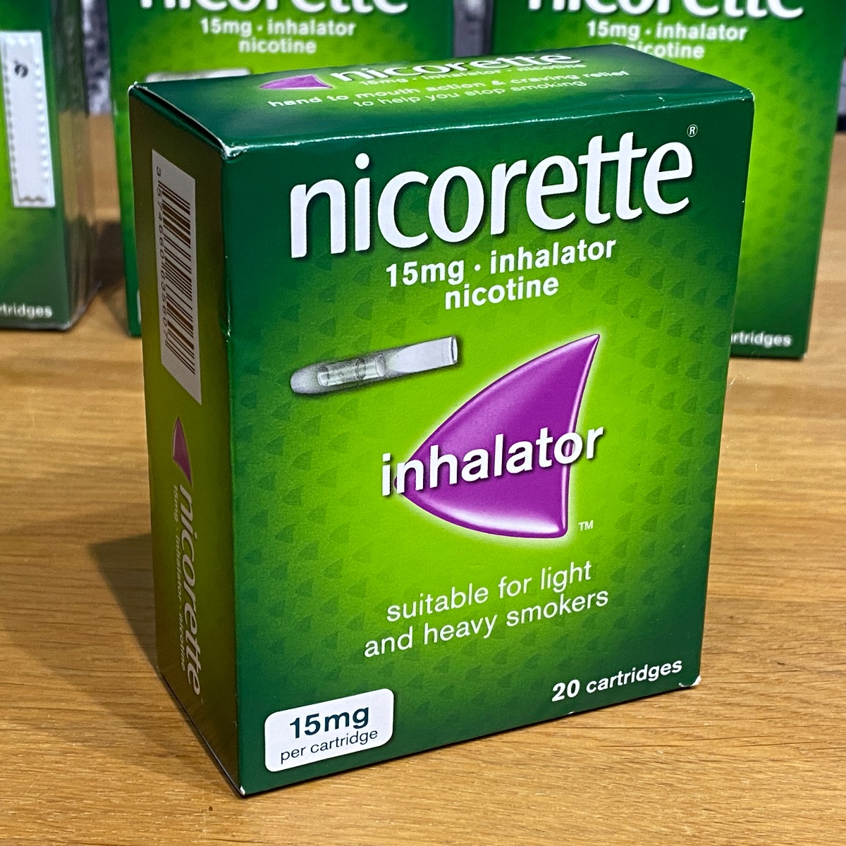 Nicorette Inhalator Nicotine 15mg Stop Smoking Aid x 20 Cartridges 824465 3574660635607 (Brand New)