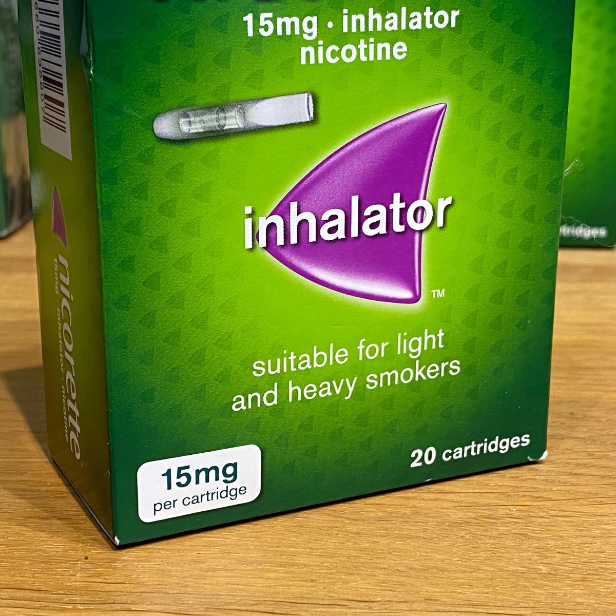 Nicorette Inhalator Nicotine 15mg Stop Smoking Aid x 20 Cartridges 824465 3574660635607 (Brand New)