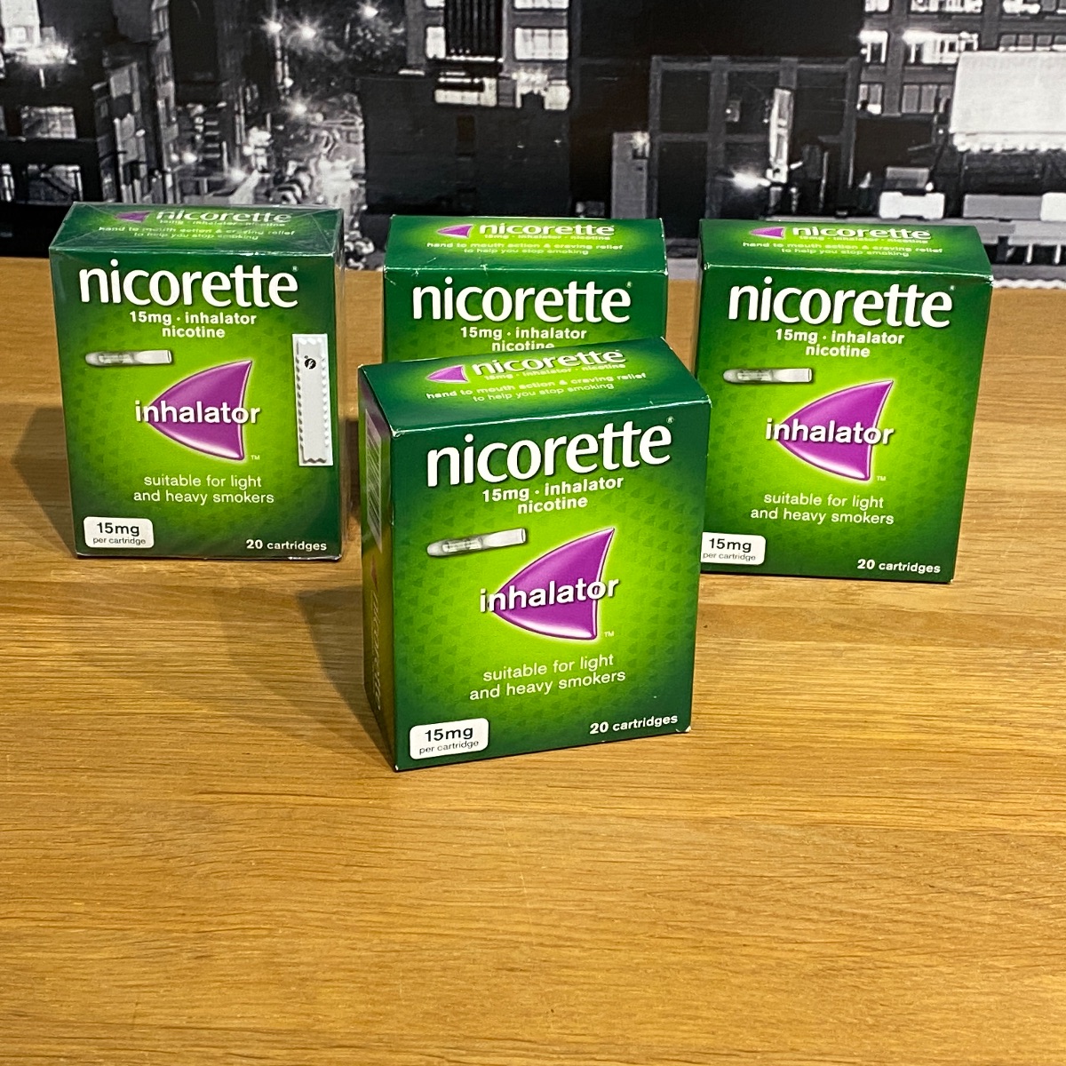 Nicorette Inhalator Nicotine 15mg Stop Smoking Aid x 20 Cartridges 824465 3574660635607 (Brand New)