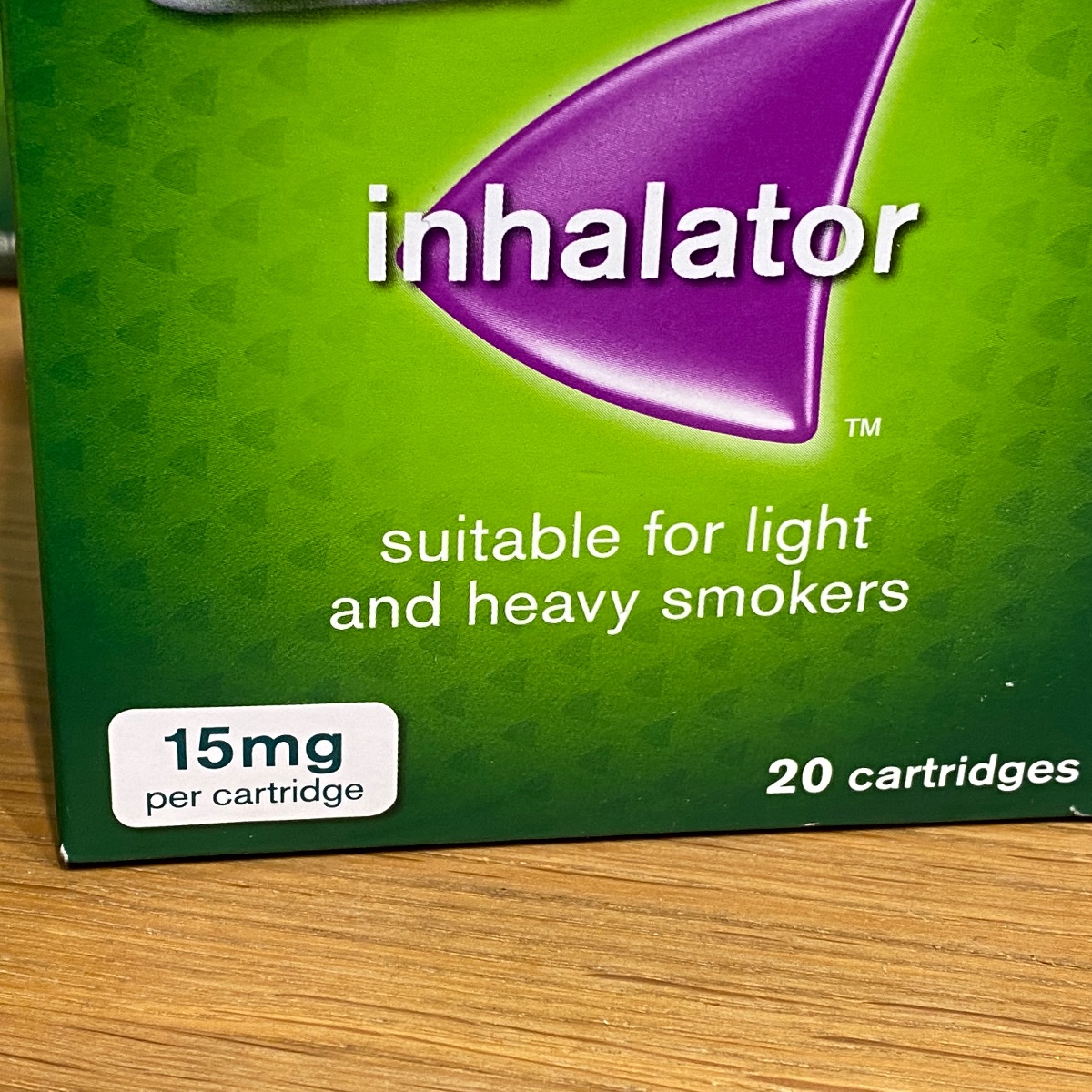 Nicorette Inhalator Nicotine 15mg Stop Smoking Aid x 20 Cartridges 824465 3574660635607 (Brand New)