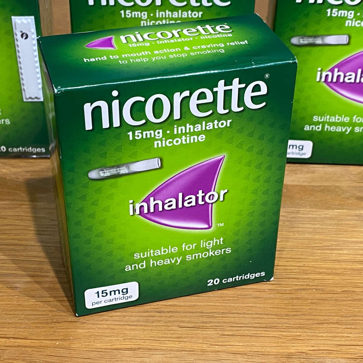 Nicorette Inhalator Nicotine 15mg Stop Smoking Aid x 20 Cartridges 824465 3574660635607 (Brand New)
