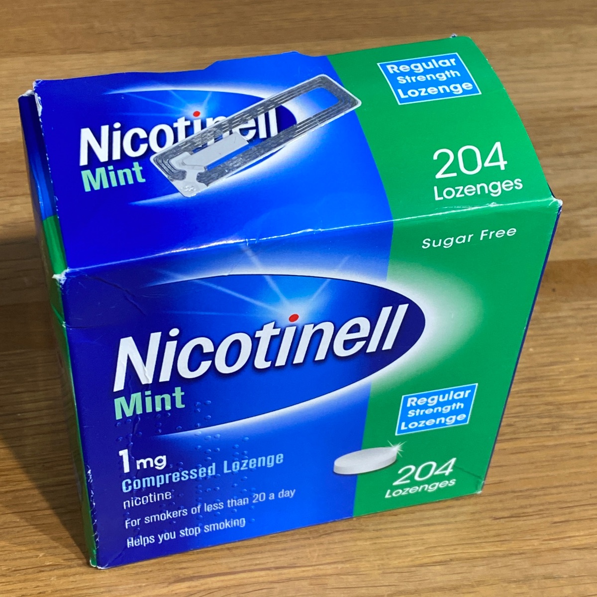 Nicotinell Mint 1mg Compressed Lozenge 204 Pieces NICOTINELL LOZENGE 5054563904393 (Brand New)