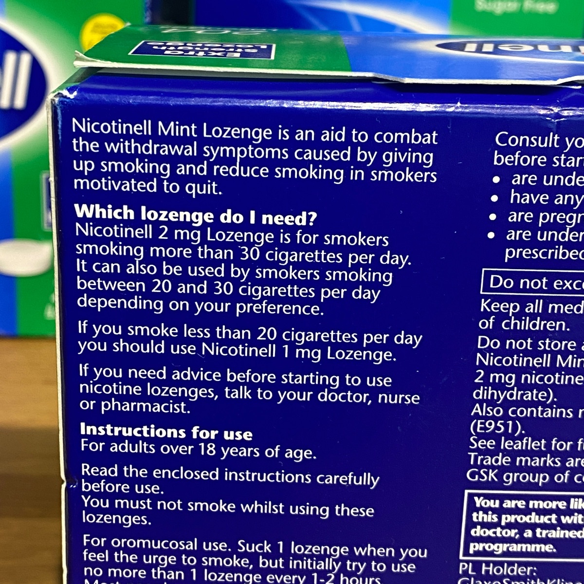 Nicotinell Mint Flavour Sugar Free Lozenge EXTRA STREGTH Lozenges NICOTINELL LOZENGE 5054563904560 (Brand New) Nicotinell Mint Flavour Sugar Free Lozenge EXTRA STREGTH Lozenges NICOTINELL LOZENGE 5054563904560 (Brand New)