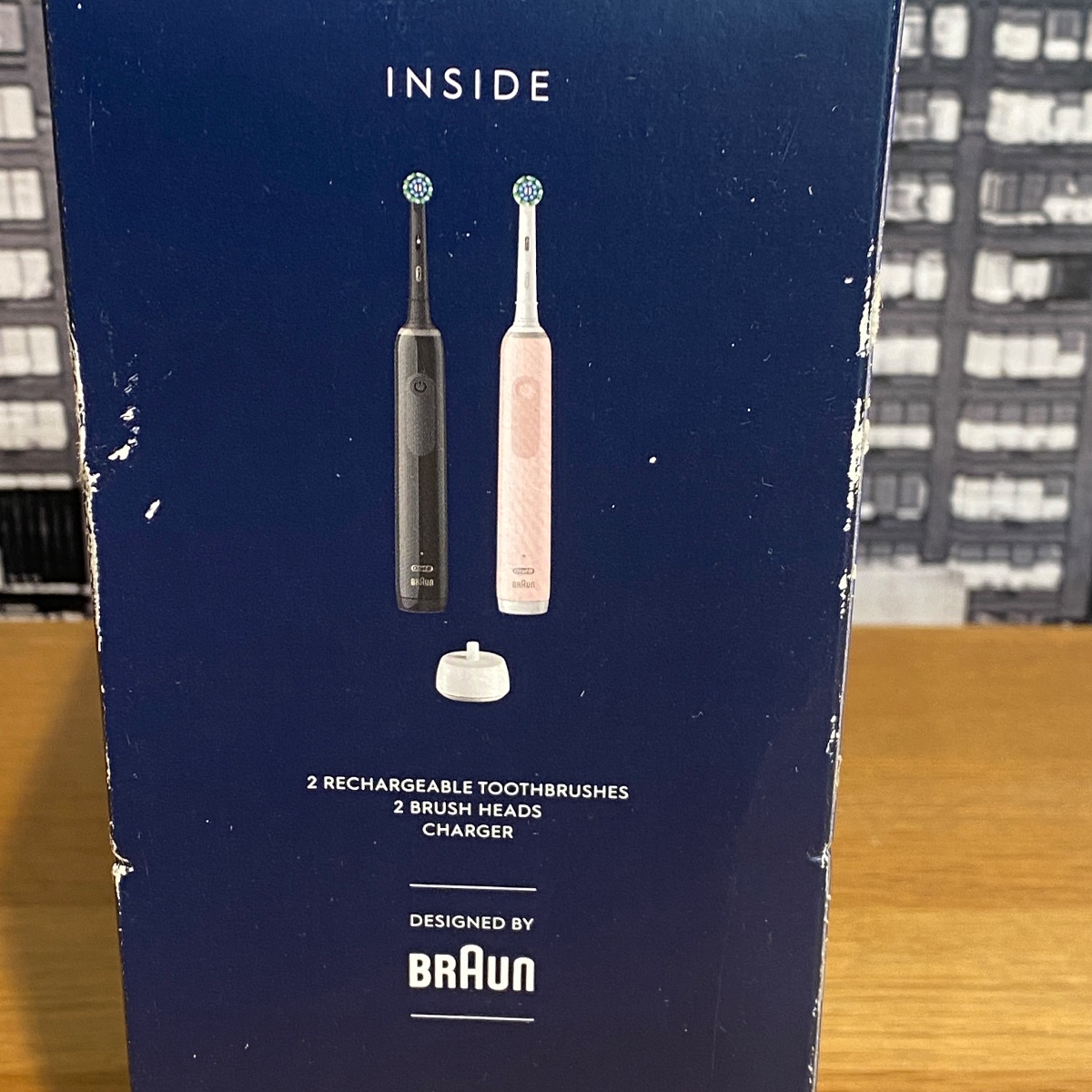 Oral-B Pro Series 3 Electric Toothbrush Duo Edition Black and Pink 100% Original TOOTHBRUSH 4210201337997 (Brand New)