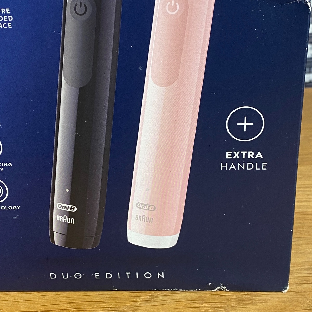 Oral-B Pro Series 3 Electric Toothbrush Duo Edition Black and Pink 100% Original TOOTHBRUSH 4210201337997 (Brand New)