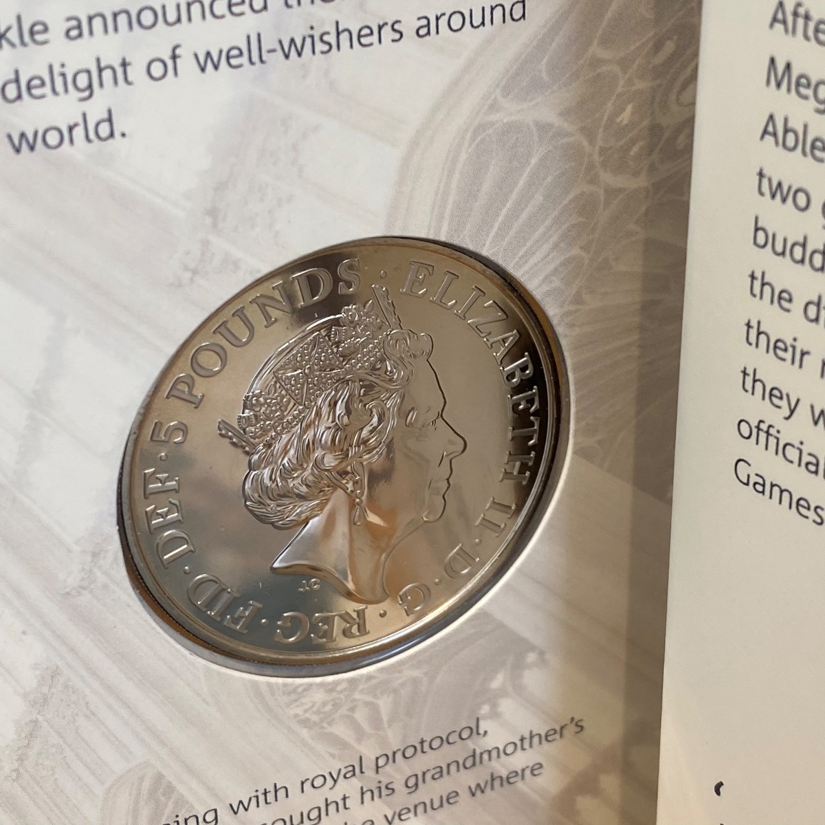 Prince Harry Meghan Markle Wedding Royal Mint £5 Coin 2018 Original 2018  (Brand New & Sealed)