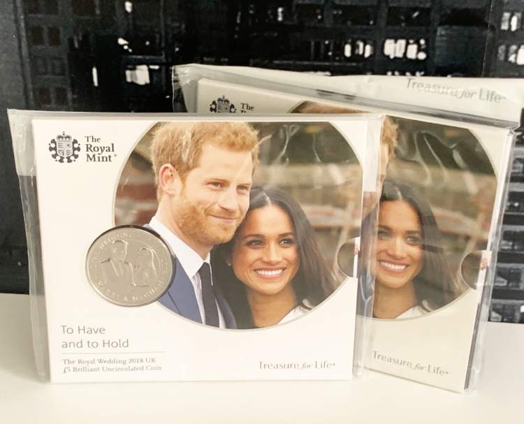 Prince Harry and Meghan £5 Royal Wedding Brilliant Uncirculated Royal Mint Coin 2018 5026177408451 (Brand New & Sealed)
