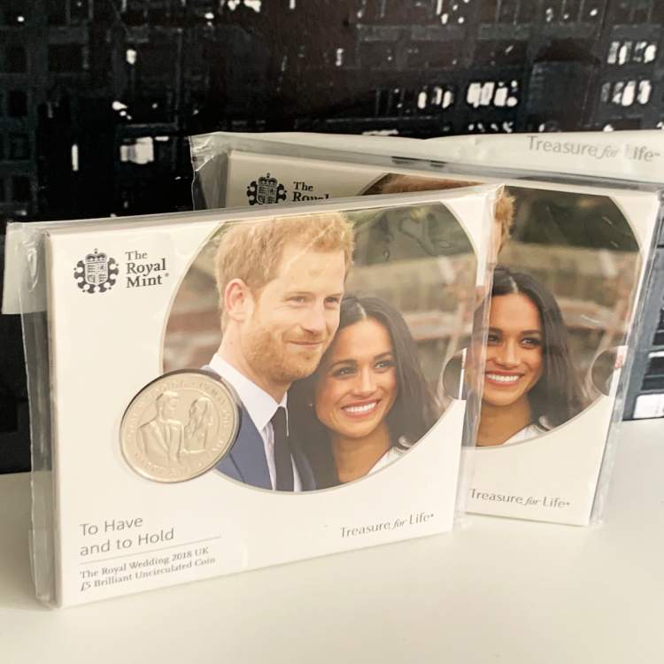Prince Harry and Meghan £5 Royal Wedding Brilliant Uncirculated Royal Mint Coin 2018 5026177408451 (Brand New & Sealed)
