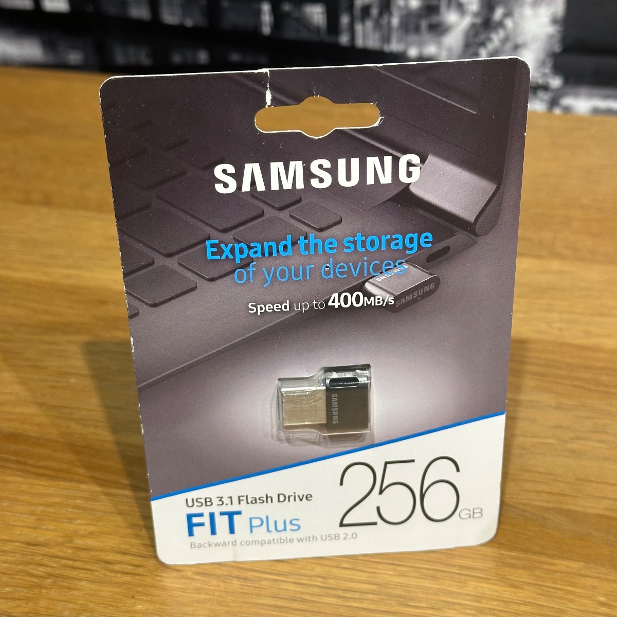 Samsung FIT Plus USB 3.1 Flash Drive 256GB Speed up to 400MB/s Gray Silver MUF256ABAPC 8801643233563 (Brand New)