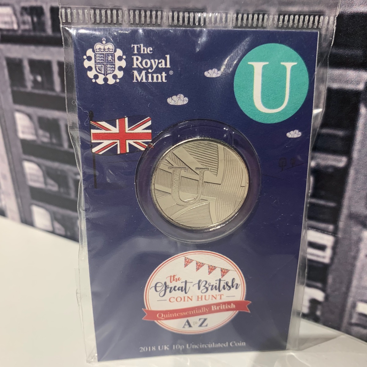 U for Unionjack 10p Coin Alphabet Letter Uncirculated Great British Hunt A-Z UK18UUNR 5026177404088 (Brand New & Sealed)