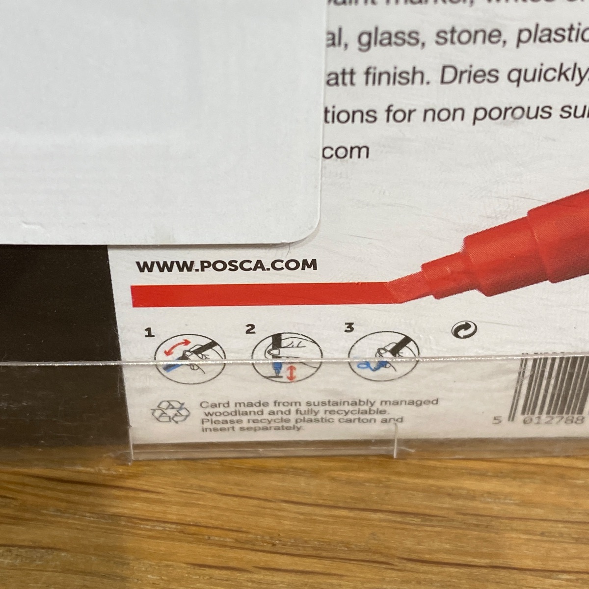 Uni Posca Paint Marker Pens 8mm Broad Chisel Standard Colours PC-8K (Set of 4) 153544136 5012788065671 (Brand New)