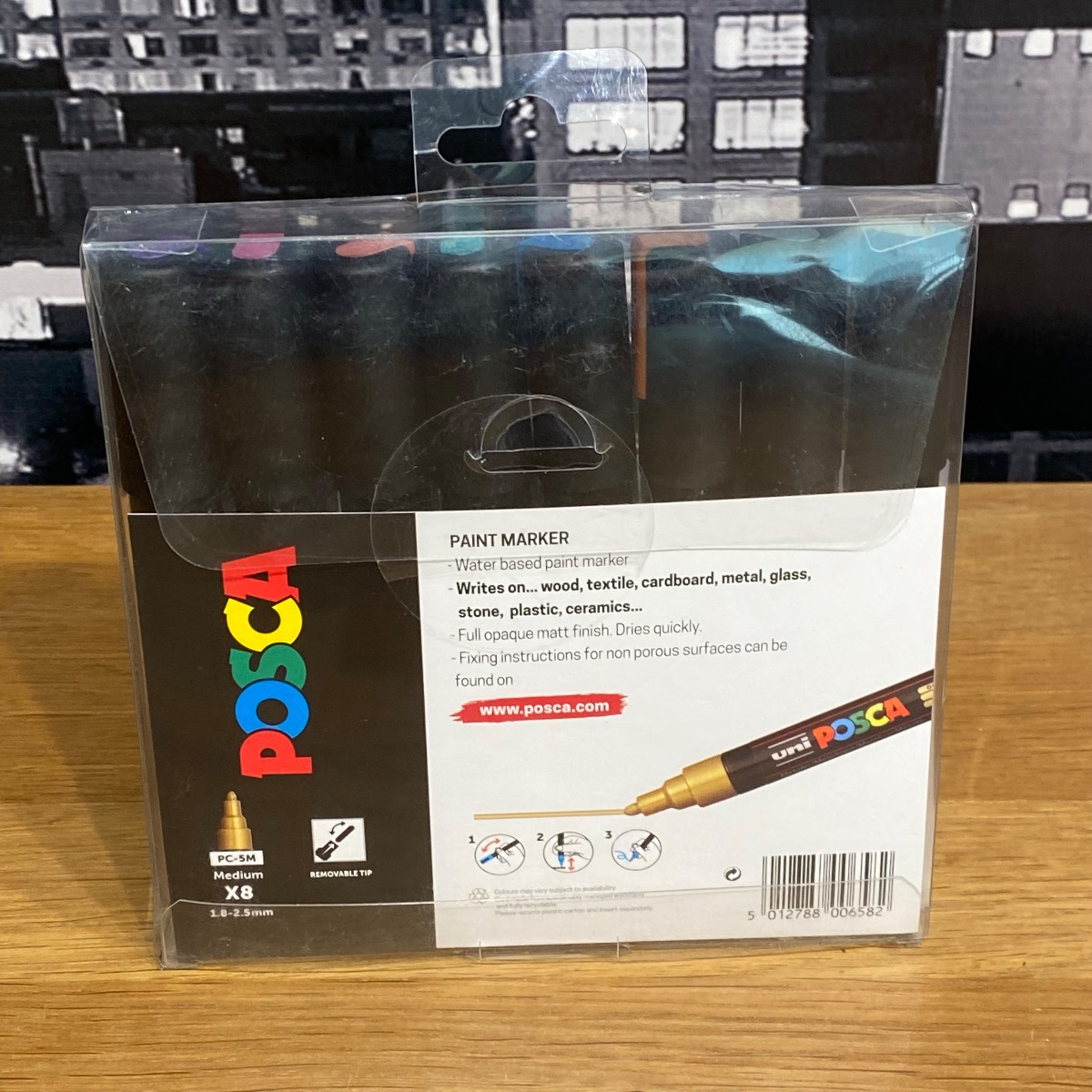 Uni Posca Paint Marker Pens Medium Bullet Tip Metallic Colours PC-5M (Set of 8) PC-5M 5012788006582 (Brand New)