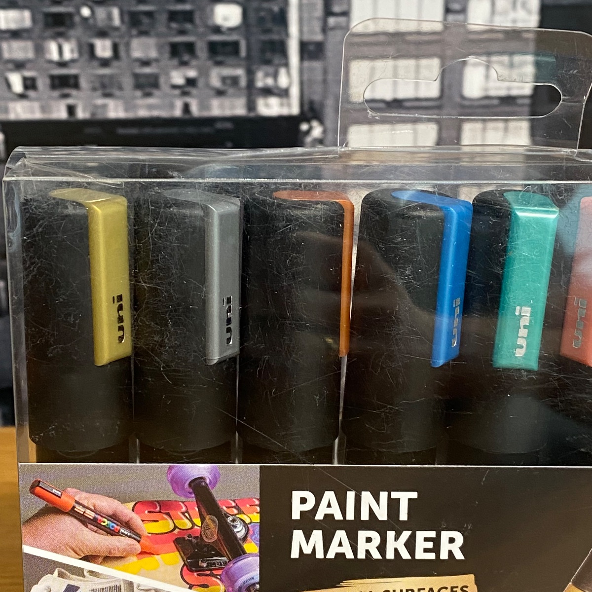 Uni Posca Paint Marker Pens Medium Bullet Tip Metallic Colours PC-5M (Set of 8) PC-5M 5012788006582 (Brand New)