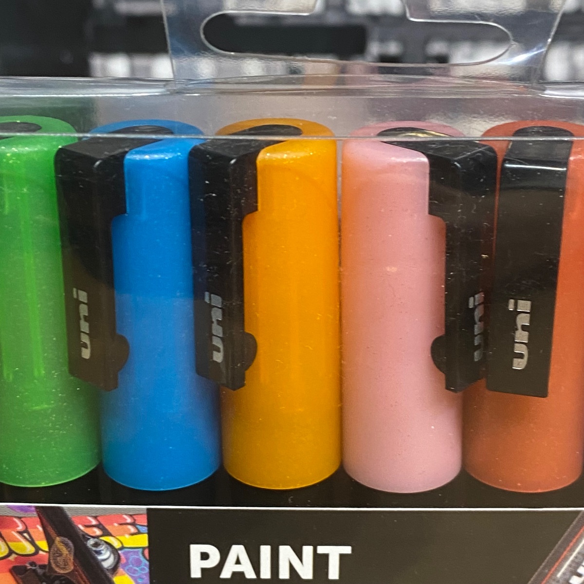 Uni Posca Paint Markers Art Fine Tip Sparkling Colours PC-3M Set of 8 F804017 5012788006643
