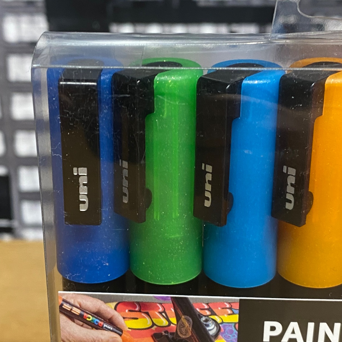 Uni Posca Paint Markers Art Fine Tip Sparkling Colours PC-3M Set of 8 F804017 5012788006643