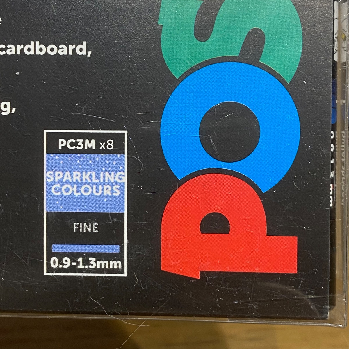 Uni Posca Paint Markers Art Fine Tip Sparkling Colours PC-3M Set of 8 F804017 5012788006643