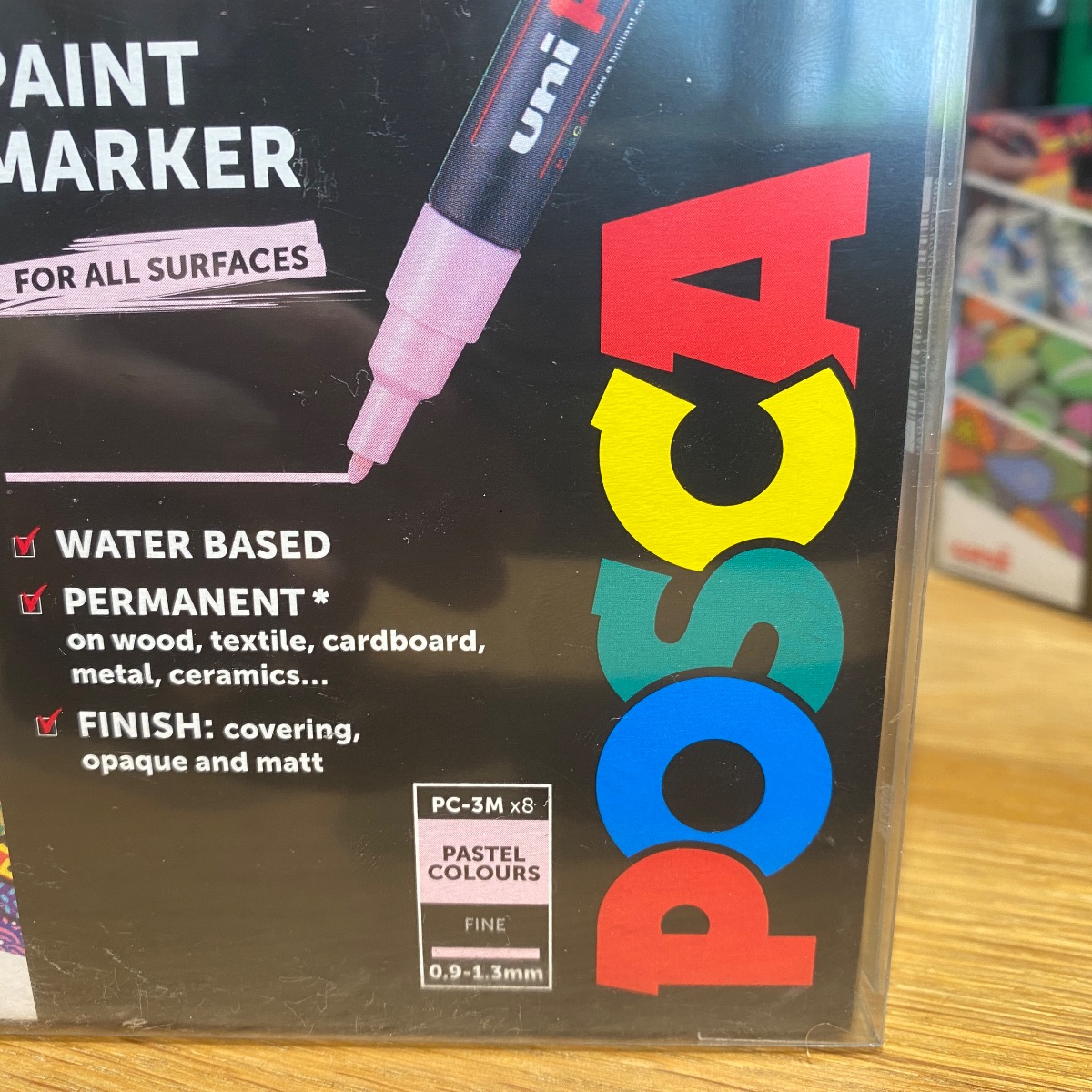 Uni Posca PC-3M Paint Marker Art Pens Fine Tip Wallet of 8 Pastel Colours 238212174 5012788014624 (Brand New)