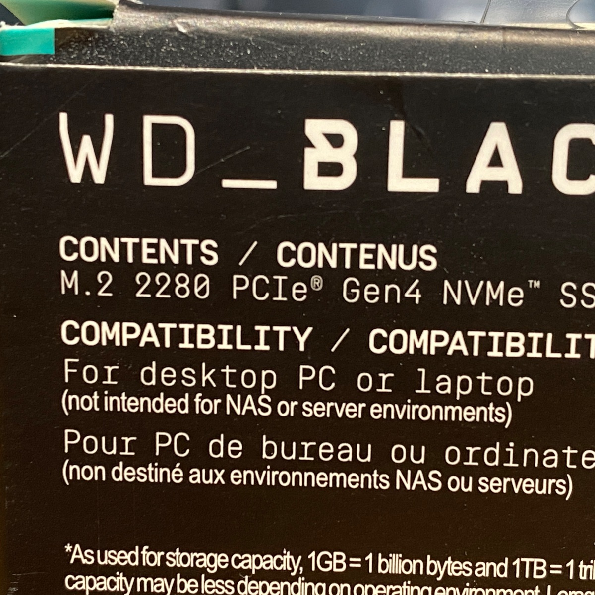 WD BLACK 500GB SSD Gaming M.2 2280 PCIe NVMe 4Gen SN750 PC Laptop Mac (NO GAME) WDBB9J0010BNC-WRSN 619659193232 (Brand New)