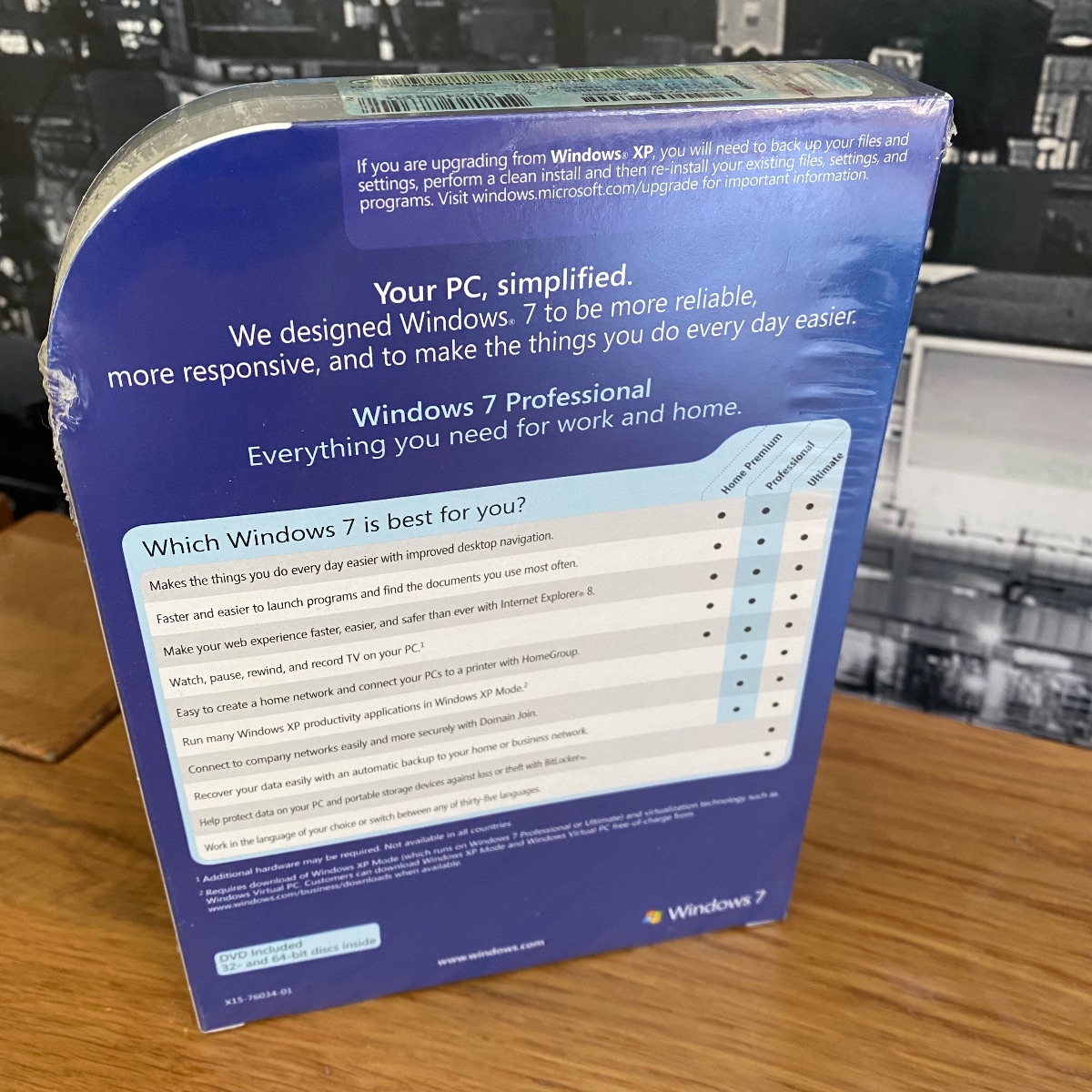 Windows 7 Professional 32/64-Bit DVD FQC-00133 100% Genuine UK Retail Sealed FQC-00133 882224883542 (Brand New)