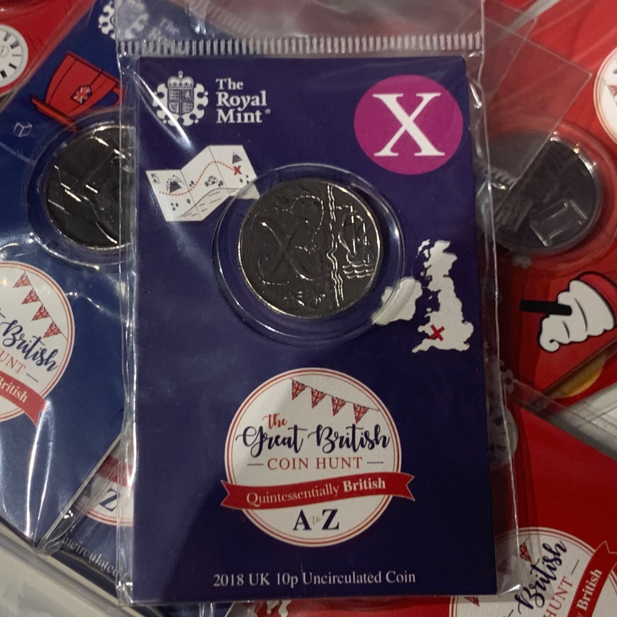X for X marks the spot 10p Coin Alphabet Letter Uncirculated Great British Hunt UK18XUNR 5026177404149 (Brand New & Sealed)